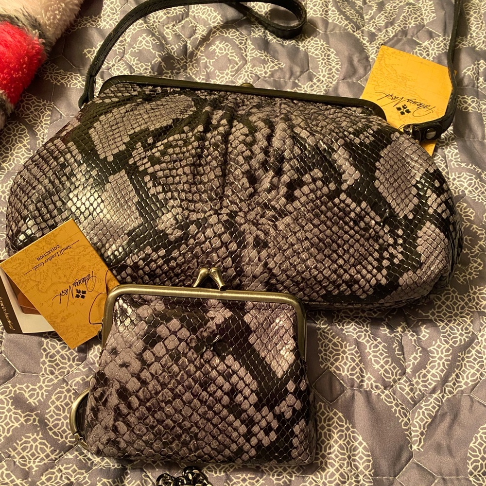 Brand new with tags Patricia Nash purse and change purse